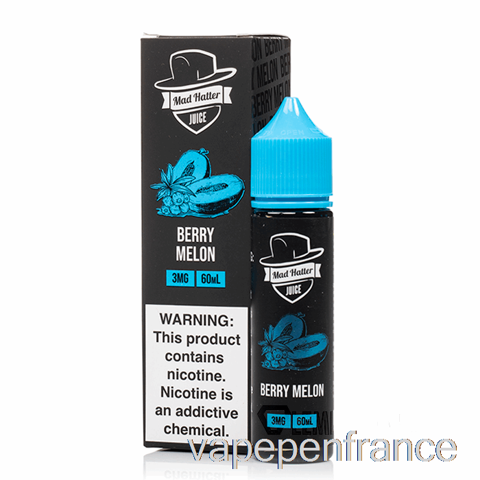 Melon Aux Baies - Chapelier Fou - Stylo Vape 60 Ml 0 Mg